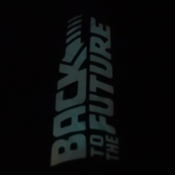 Back To The Future Graphic T Shirt Glow in the Dark Black Unisex Size 2XL - Picture 8 of 13